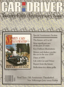 CAR & DRIVER 1980 JULY - 25 YEARS OF 0 TO 60 TESTS